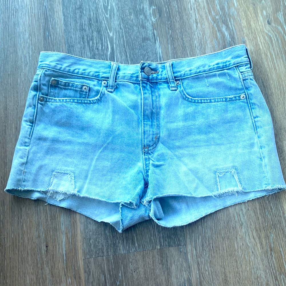 Gap Distressed Slim Cut Off Jean Shorts